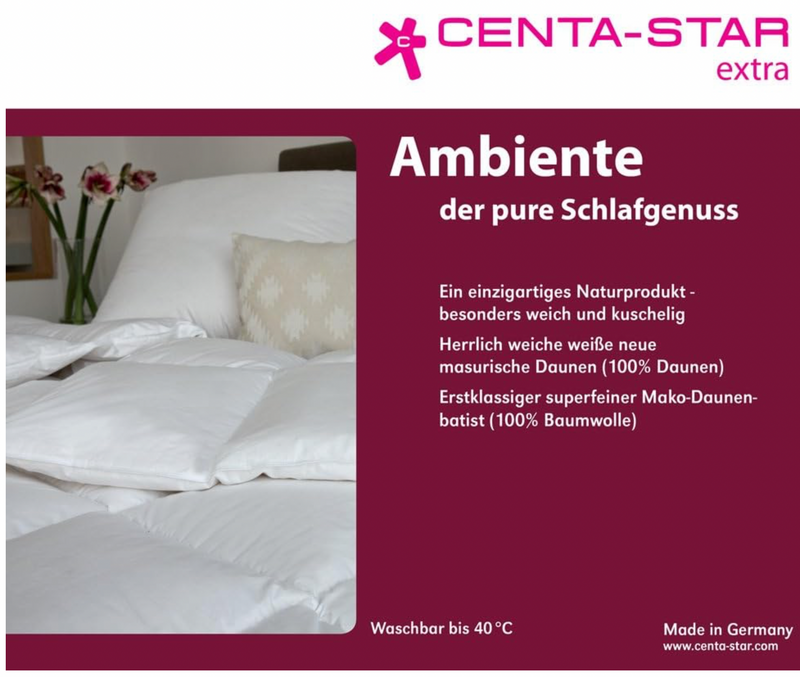 Centa-Star Ambiente Daunendecke (extra leicht) Sommer