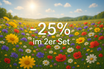 -25% im 2er Set auf sonniger Blumenwiese