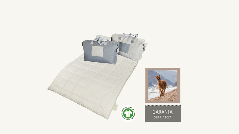 Nobilis Alpaka Bettdecke mit 100% feinstem Alpaka-Haar, medium, Ganzjahr