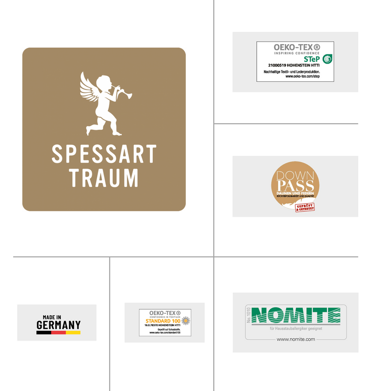 Spessarttraum GOLD 2026 100% Gänsedaunendecke, ultra leicht, Sommer