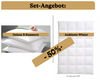 SET-ANGEBOT!: Centa-Star Ambiente Winterdecke + 3-Kammern-Kissen DELUXE soft