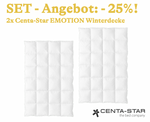 SET-Angebot: 2x Centa-Star Daunendecke EMOTION "die Exklusive", Winter (warm) - über 25%!