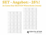 SET-Angebot: 2x Centa-Star Daunendecke HEAVEN "die Wolkenzarte", Winter (warm) - 25%!