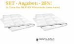 SET-Angebot: 2x Centa-Star Daunendecke HEAVEN "die Wolkenzarte", Winter (extra warm) - 25%!