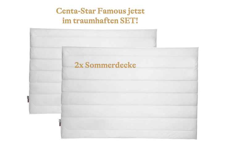 Set-Angebot:  2x Centa-Star  FAMOUS "die Beste", Sommerdecke