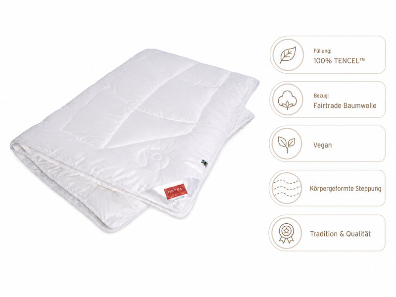 Hefel 2026 KlimaControl Fair (100% TENCEL™) Bettdecke, Sommer