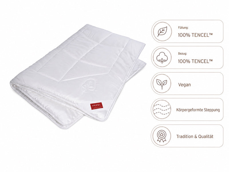 Hefel 2026 KlimaControl Comfort (TENCEL™) Bettdecke, Sommer (leicht)