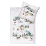 ESTELLA Bettwäsche Birdy schnee, Kuschelflanell