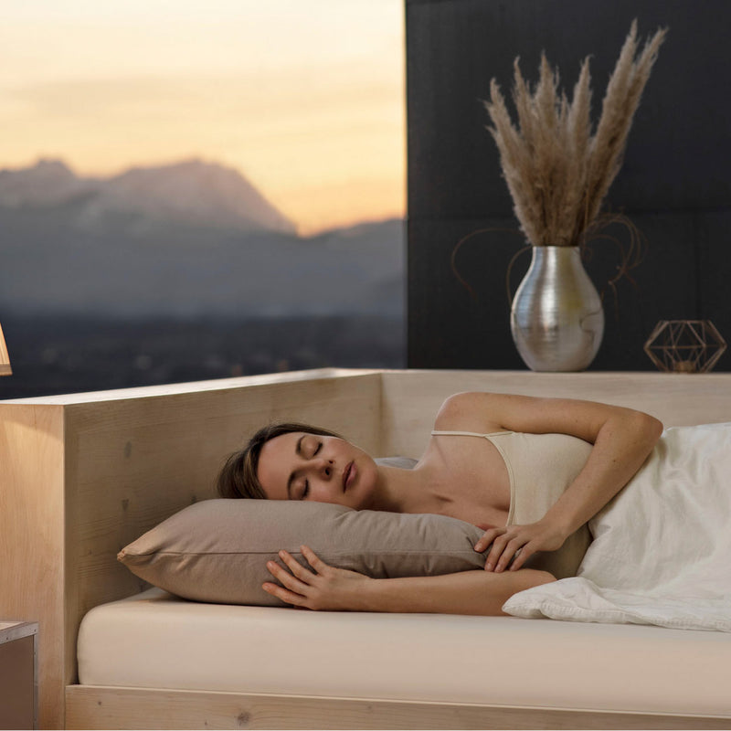 Set-Angebot: Hefel My Neck Nackenstützkissen + Jersey-Bezug (Wunschfarbe)